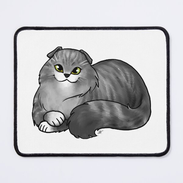 Item preview, Cat - Scottish Fold Longhair - Silver Tabby designed and sold by Jennifer Stolzer.