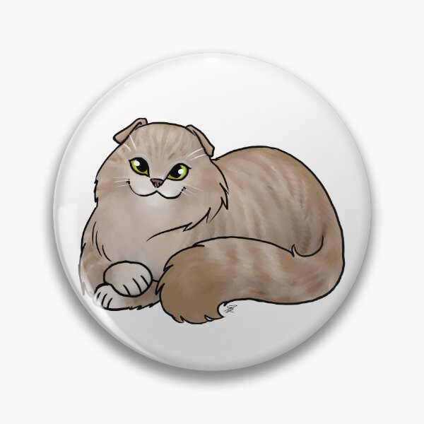 Item preview, Cat - Scottish Fold Longhair - Dilute Tabby designed and sold by Jennifer Stolzer.