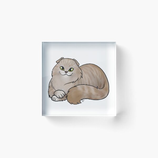 Item preview, Cat - Scottish Fold Longhair - Dilute Tabby designed and sold by Jennifer Stolzer.
