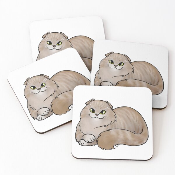 Item preview, Cat - Scottish Fold Longhair - Dilute Tabby designed and sold by Jennifer Stolzer.