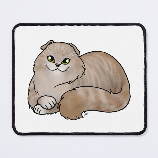 Item preview, Cat - Scottish Fold Longhair - Dilute Tabby designed and sold by Jennifer Stolzer.