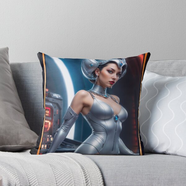 Item preview, Captivating Sci-Fi Fashion Portrait Of Venchacia Velekova Striking AI Concept Art by Xzendor7 designed and sold by Xzendor7 Digital Art Creations.