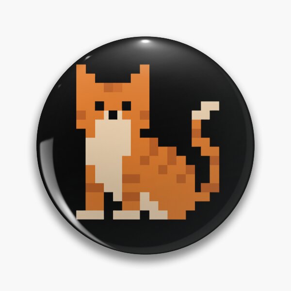 Item preview, Pixel Orange Cat – Cute Retro 8-Bit Tabby Design designed and sold by AddictiveDesign.
