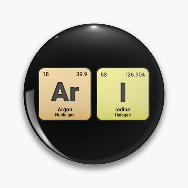 Aperçu de l'œuvre Arl, nom personnalisé à partir des éléments du tableau périodique, design de chimie personnalisé, cadeau scientifique pour les nerds et les étudiants créée et vendue par chipmuckdesignn.