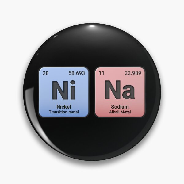 Artikelvorschau, Nina, individueller Name aus Elementen des Periodensystems, personalisiertes Chemie-Design, wissenschaftliches Geschenk für Nerds und Studenten entworfen und verkauft von chipmuckdesignn.