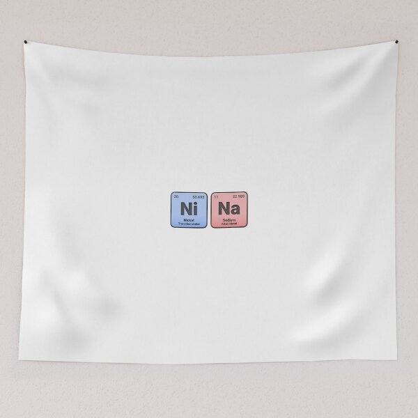 Item preview, Nina, Custom Name Made from Periodic Table Elements, Personalized Chemistry Design, Science Gift for Nerds & Students designed and sold by chipmuckdesignn.