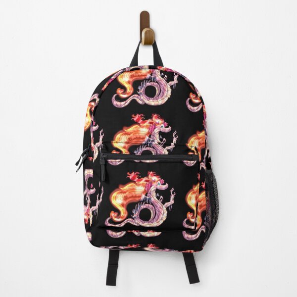 Item preview, Mystical Pink Chinese Dragon with Flaming Hair designed and sold by AHumanArtMachine.