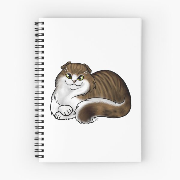Item preview, Cat - Scottish Fold Longhair - White and Tabby designed and sold by Jennifer Stolzer.