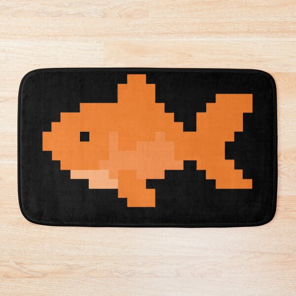 Item preview, Pixel Orange Fish – Cute Retro 8-Bit Aquarium Design designed and sold by AddictiveDesign.