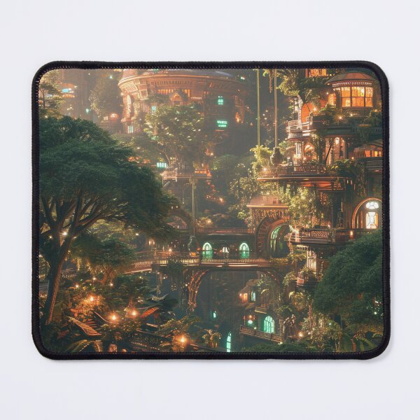 Item preview, Futuristic treehouse hotel designed and sold by Awesome-Artwork.