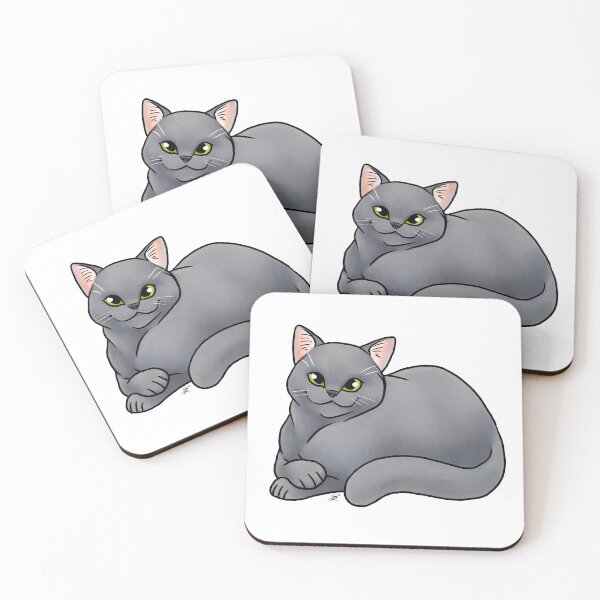 Item preview, Cat - Scottish Straight Shorthair - Blue designed and sold by Jennifer Stolzer.