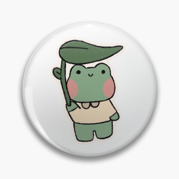 Item preview, Cute Froggie with Leaf designed and sold by cozyfrogstudios.