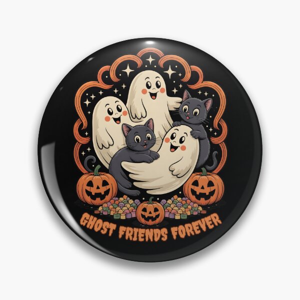 Item preview, Adorable Ghosts and Cats Halloween llustration designed and sold by BeaverCreations.