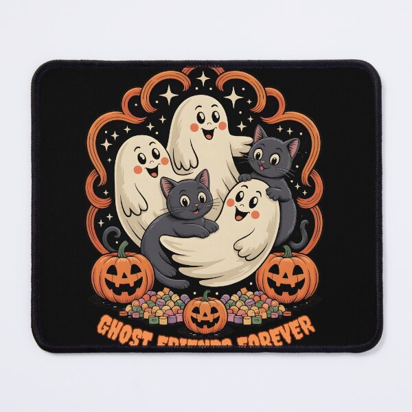 Item preview, Adorable Ghosts and Cats Halloween llustration designed and sold by BeaverCreations.