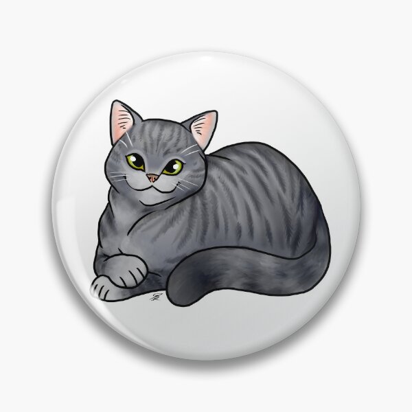 Item preview, Cat - Scottish Straight Shorthair - Silver Tabby designed and sold by Jennifer Stolzer.