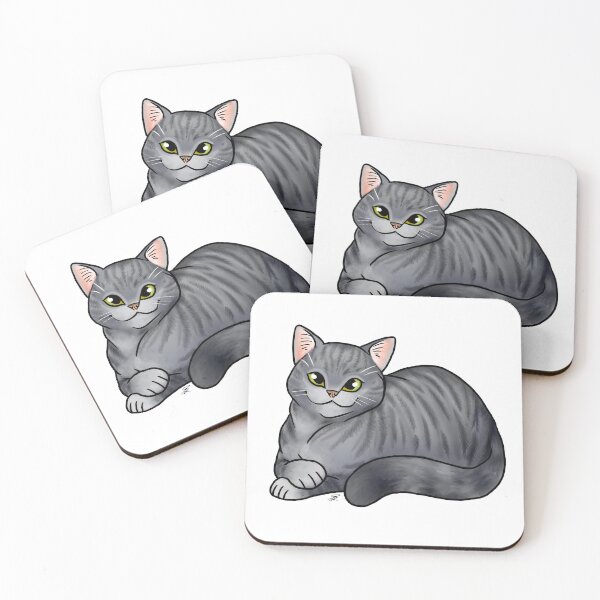 Item preview, Cat - Scottish Straight Shorthair - Silver Tabby designed and sold by Jennifer Stolzer.