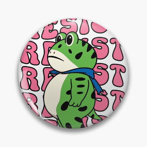 Item preview, Portland Frog Resist designed and sold by Prickly Cactus Collage.