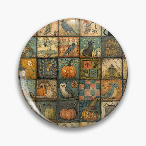 Item preview, Vintage Halloween Patchwork Art designed and sold by Infopreneur1231.