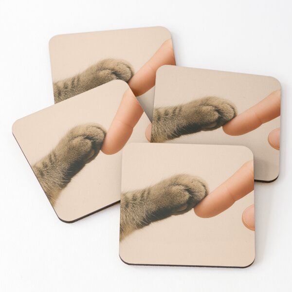 Item preview, Cat paw touching human finger designed and sold by SassyArtistry.