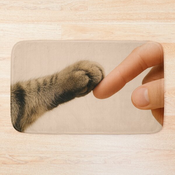 Item preview, Cat paw touching human finger designed and sold by SassyArtistry.