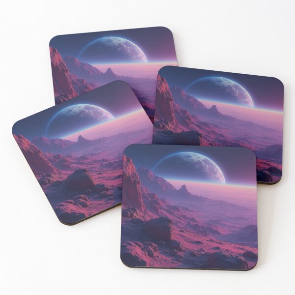 Item preview, Space Art - “Planet of Purple Desolation” designed and sold by Aesthetic-Ai.