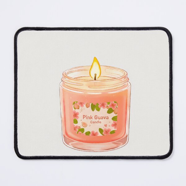 Item preview, Cozy Pink Guava Tropical Scented Candle Jar - Self Care Candle Art designed and sold by scicilysimonee.