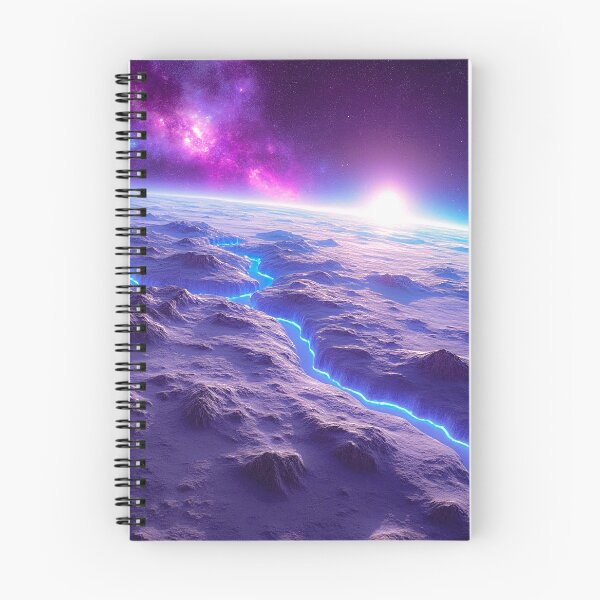 Item preview, River of Cool Blue Lava on Exoplanet with Galaxies designed and sold by Aesthetic-Ai.
