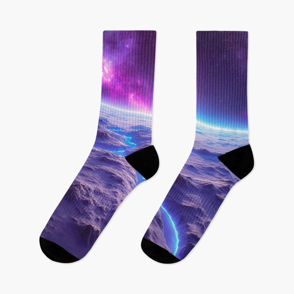 Item preview, River of Cool Blue Lava on Exoplanet with Galaxies designed and sold by Aesthetic-Ai.
