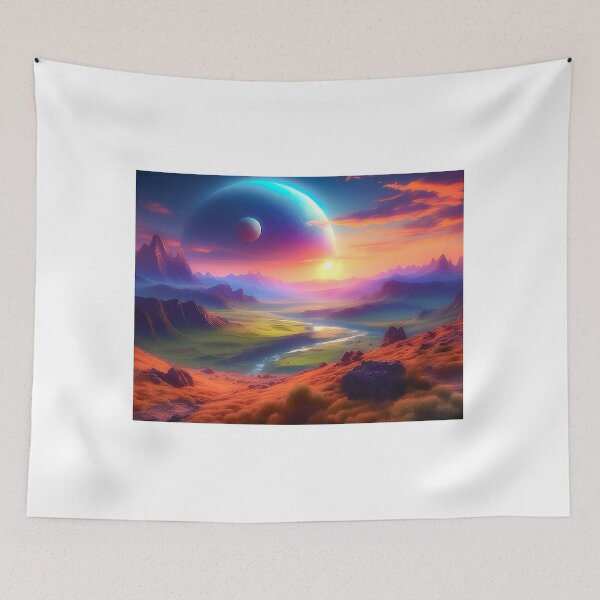 Item preview, Dusk on an Alien Eden designed and sold by Aesthetic-Ai.