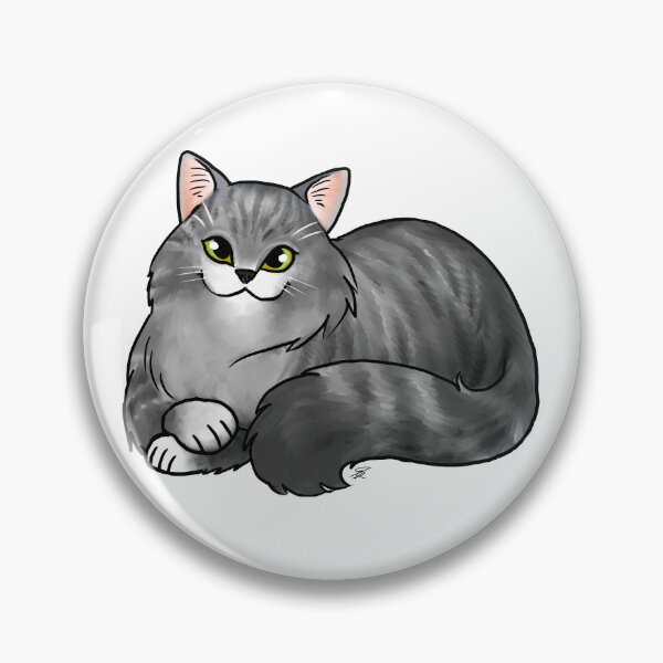 Item preview, Cat - Scottish Straight Longhair - Silver Tabby designed and sold by Jennifer Stolzer.