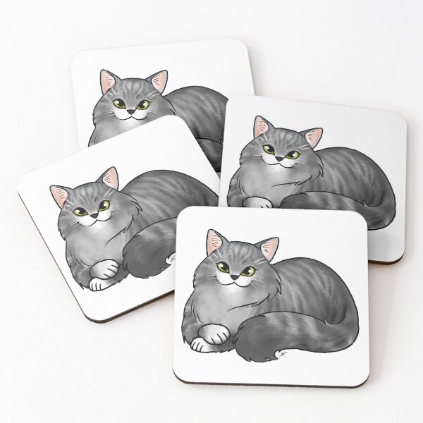 Item preview, Cat - Scottish Straight Longhair - Silver Tabby designed and sold by Jennifer Stolzer.