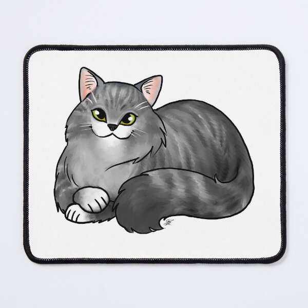 Item preview, Cat - Scottish Straight Longhair - Silver Tabby designed and sold by Jennifer Stolzer.