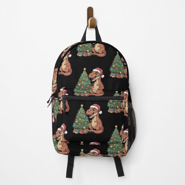 Item preview, Funny T-rex dinosaur Santa Claus Hat with Christmas tree designed and sold by SOUFIANE1991.