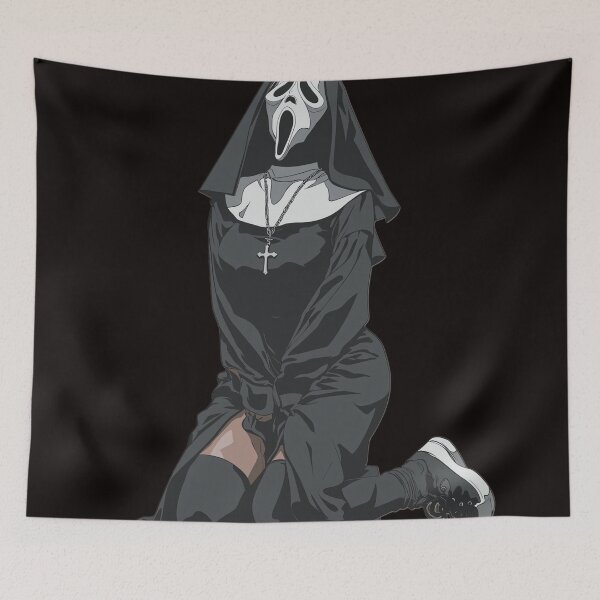 Item preview, spooky nun designed and sold by CursedbyLilith.