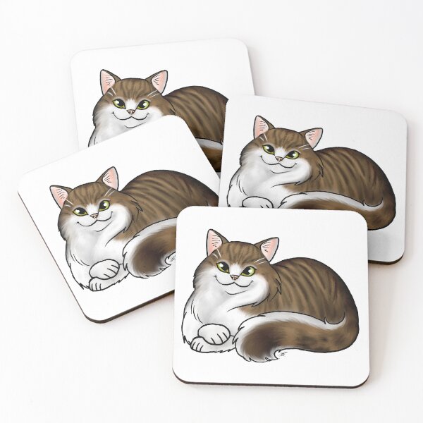 Item preview, Cat - Scottish Straight Longhair - White and Tabby designed and sold by Jennifer Stolzer.