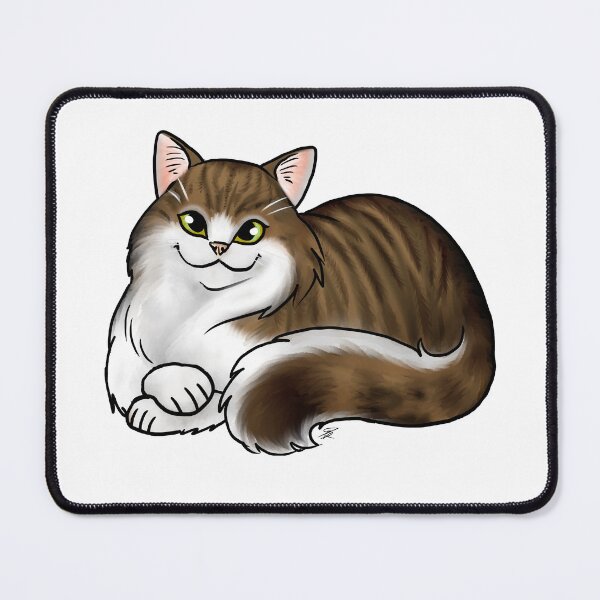 Item preview, Cat - Scottish Straight Longhair - White and Tabby designed and sold by Jennifer Stolzer.