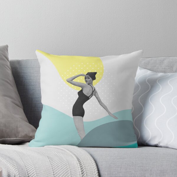 Item preview, Vintage Girl in the Beach Art Print designed and sold by Urban Wall Art Art.