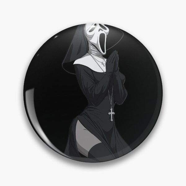 Item preview, spooky nun designed and sold by CursedbyLilith.