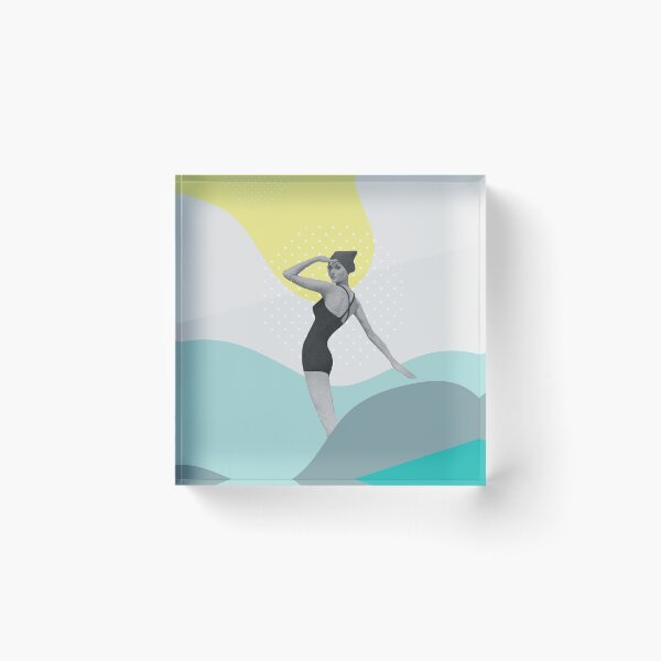 Item preview, Vintage Girl in the Beach Art Print designed and sold by Urban Wall Art Art.