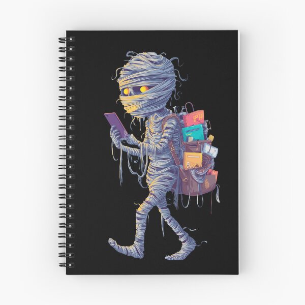 Item preview, Funny Student Mummy with Phone and Backpack designed and sold by TheColorKey.