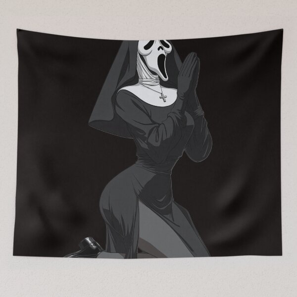 Item preview, spooky nun designed and sold by CursedbyLilith.