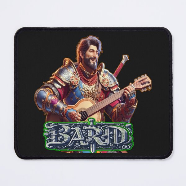 Item preview, bard with guitar designed and sold by Jannicki-Art.