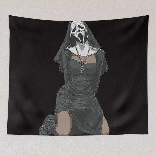 Item preview, spooky nun designed and sold by CursedbyLilith.