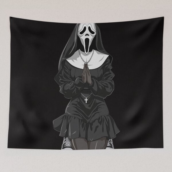 Item preview, spooky nun designed and sold by CursedbyLilith.