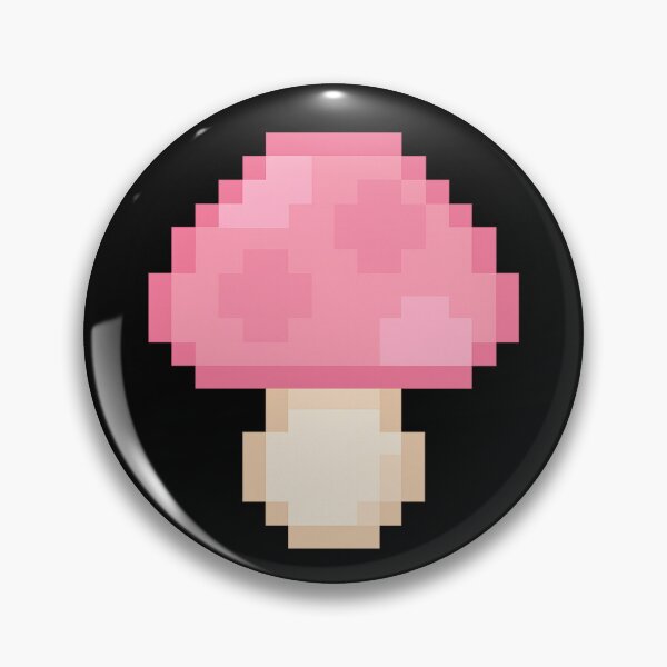Item preview, Pixel Pink Mushroom – Cute Retro 8-Bit Fantasy Design designed and sold by AddictiveDesign.