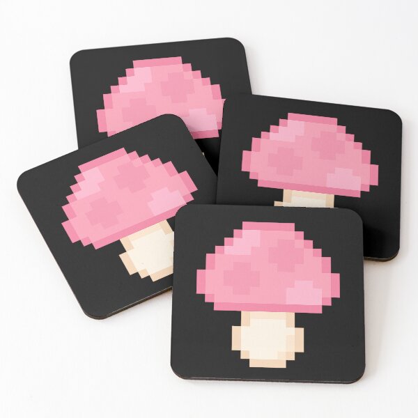 Item preview, Pixel Pink Mushroom – Cute Retro 8-Bit Fantasy Design designed and sold by AddictiveDesign.