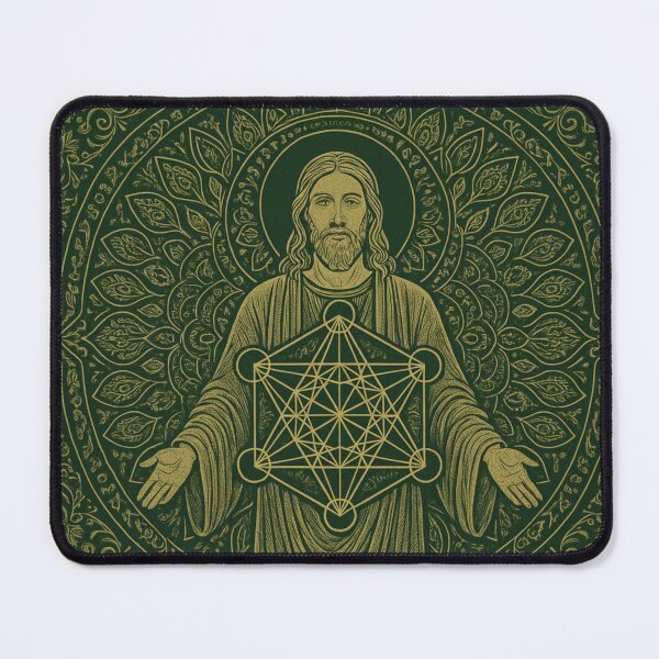 Item preview, Christian Jesus Geometry Deskmats, Spiral Notebook / Hardcover Journal,Mouse Pads, Pouches, Laptop Skins, designed and sold by iandriani.