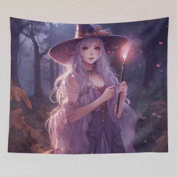 Item preview, Mystical Forest Witch with Glowing Wand designed and sold by Chris349.