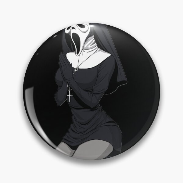 Item preview, spooky nun designed and sold by CursedbyLilith.