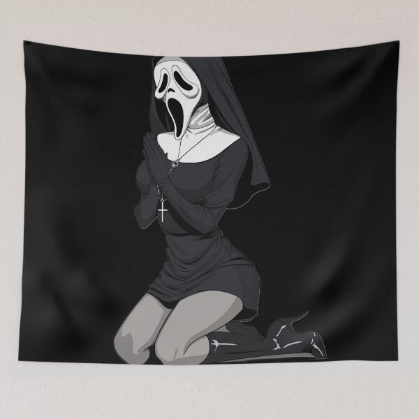 Item preview, spooky nun designed and sold by CursedbyLilith.